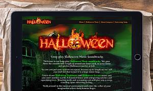 An e-commerce website for Halloween musical projects composed by Matthijs Vos.