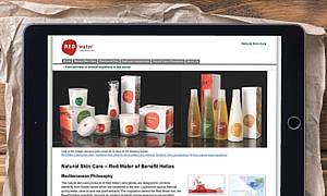 An online project for a former distributor of Red Water natural skin care and cosmetics.